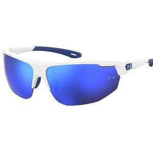 Under Armour Sunglasses UA0002/G/S 0WWK/W1 for Men with WHITE/BLUE